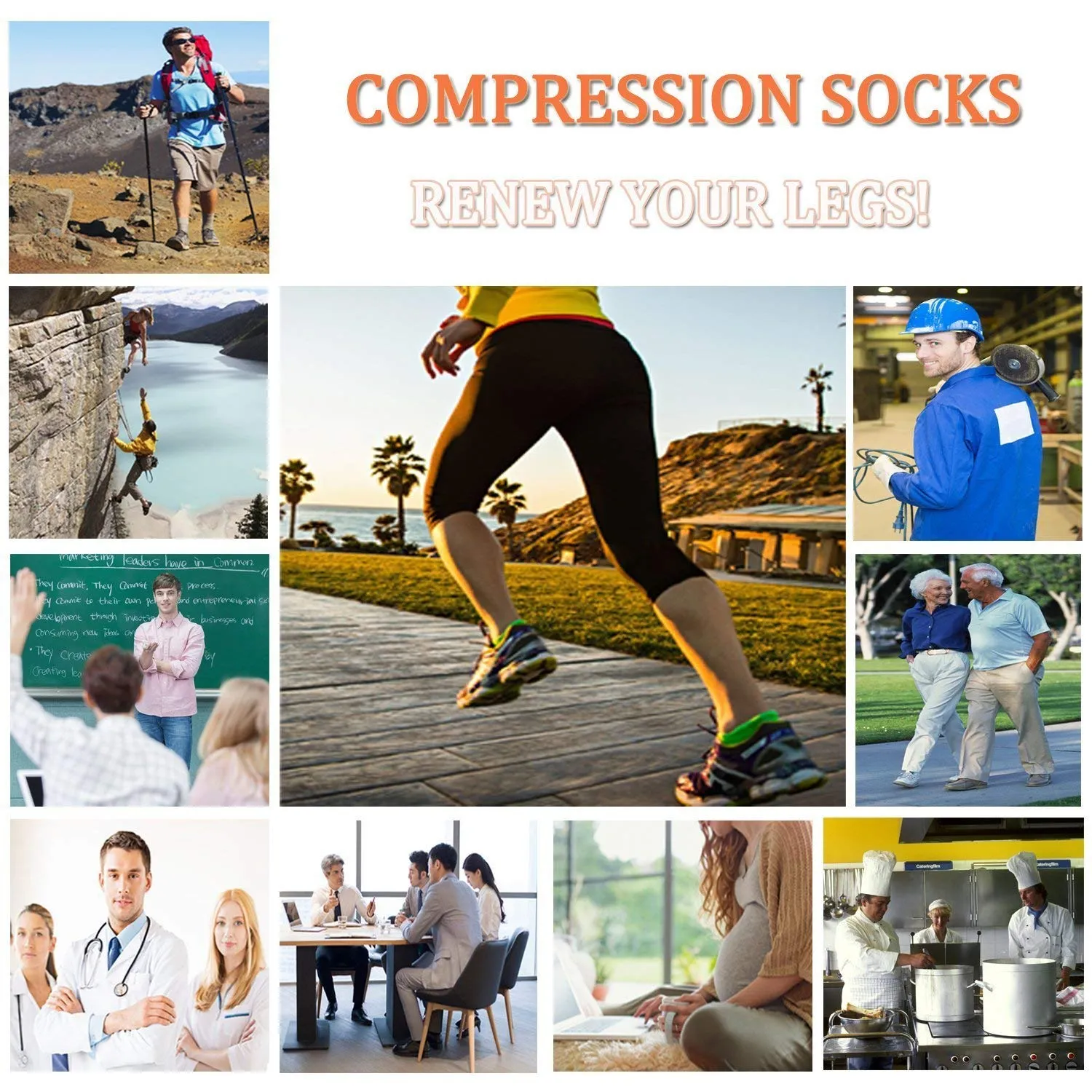 5-Pairs Low Cut Compression Socks Plantar Fasciitis for Women Men | Actinput