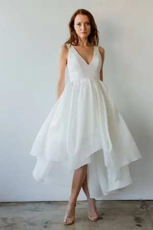 Asymmetric Skirt A-line Casual Wedding Dresses 2020