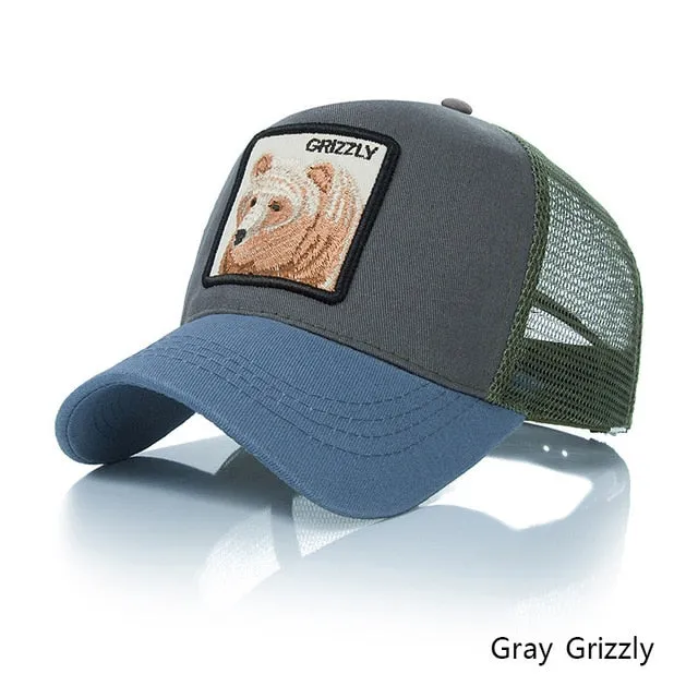 Evrfelan Fashion Animals Embroidery Baseball Caps