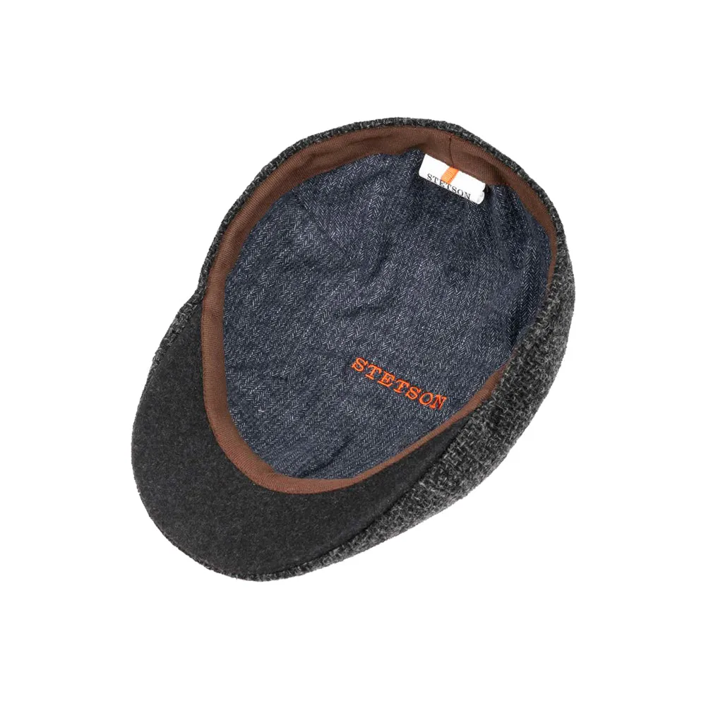 Stetson - Texas Classic Wool - Sixpence/Flat Cap - Dark Grey