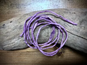 Tubular Stitched Silk Ribbon - Lavender