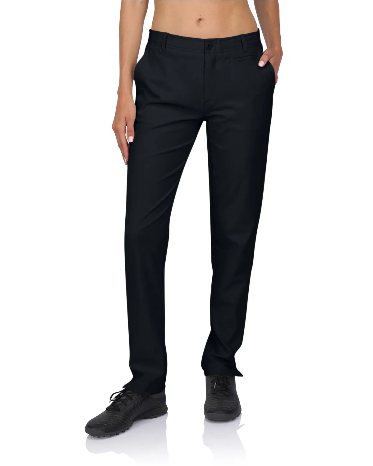 Women’s Quick Dry Golf Pants - Lightweight w/ 4-Way Stretch Fabric. Moisture Wicking, Anti-Odor Tech, UPF 50  Sun Protection