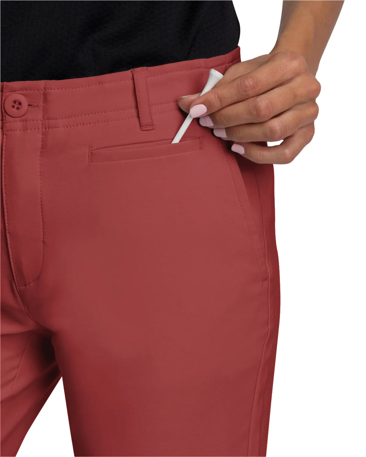Women’s Quick Dry Golf Pants - Lightweight w/ 4-Way Stretch Fabric. Moisture Wicking, Anti-Odor Tech, UPF 50  Sun Protection